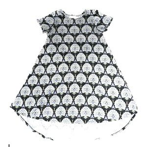 Lularoe Carly Swing Dress High Low Sz Sm (10-16) Black Blue Olive *UPDATED*